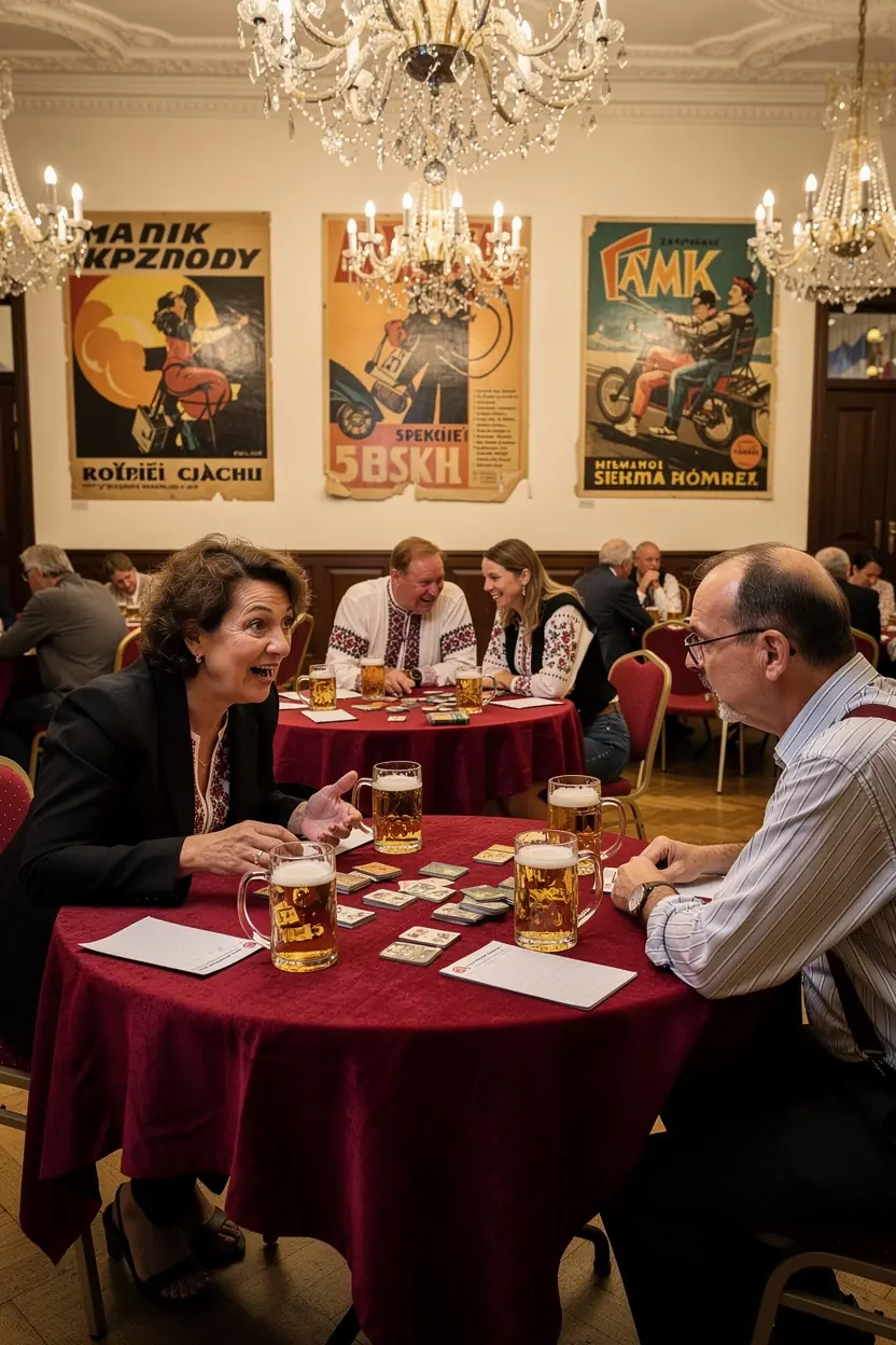 Týmová spolupráce na herních večerech pro dospělé